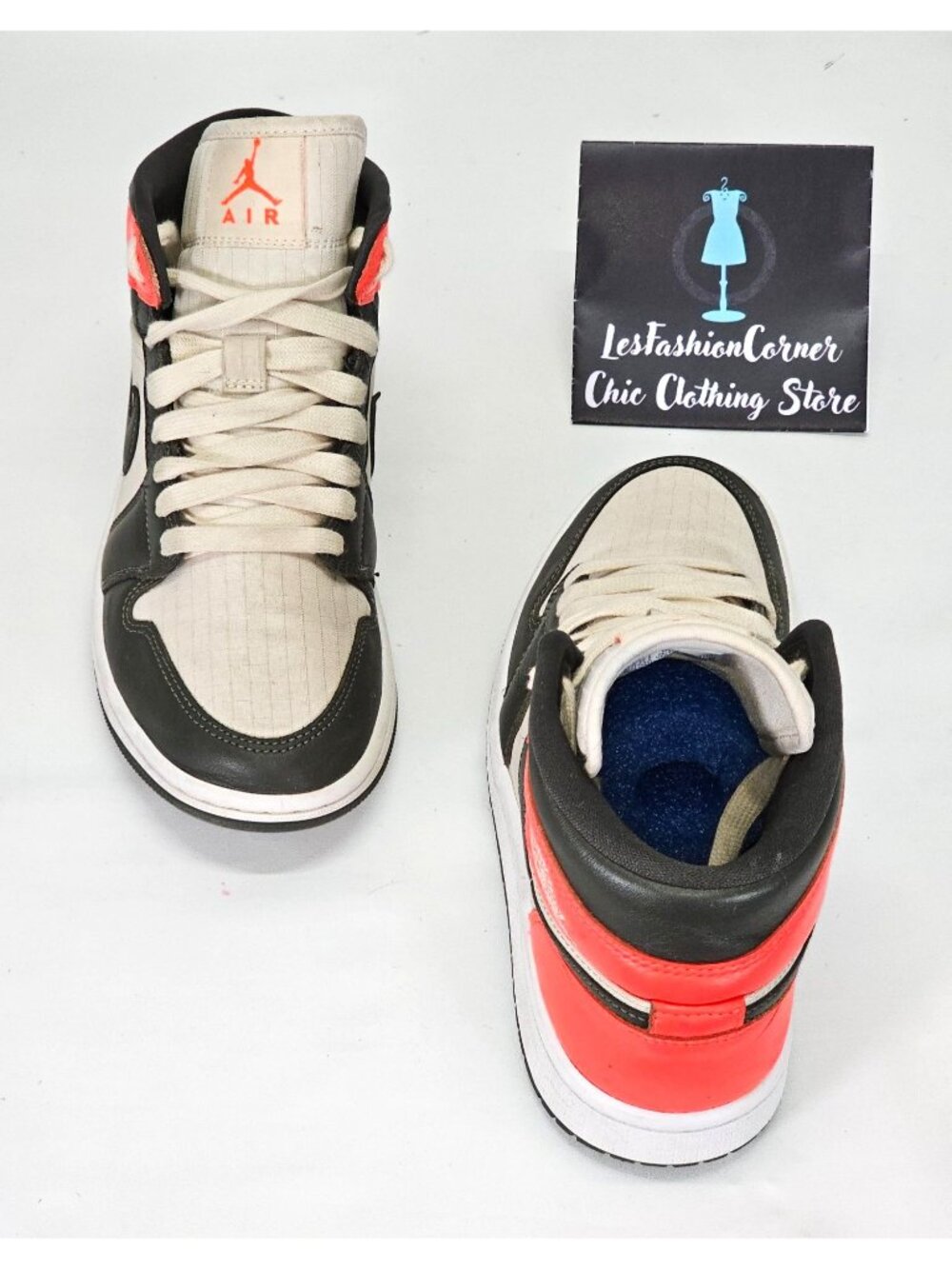 Nike Air Jordan 1 Mid SE Light Orewood Brown Sneakers Leather Size 6.5 Young 010 - Picture 11 of 16